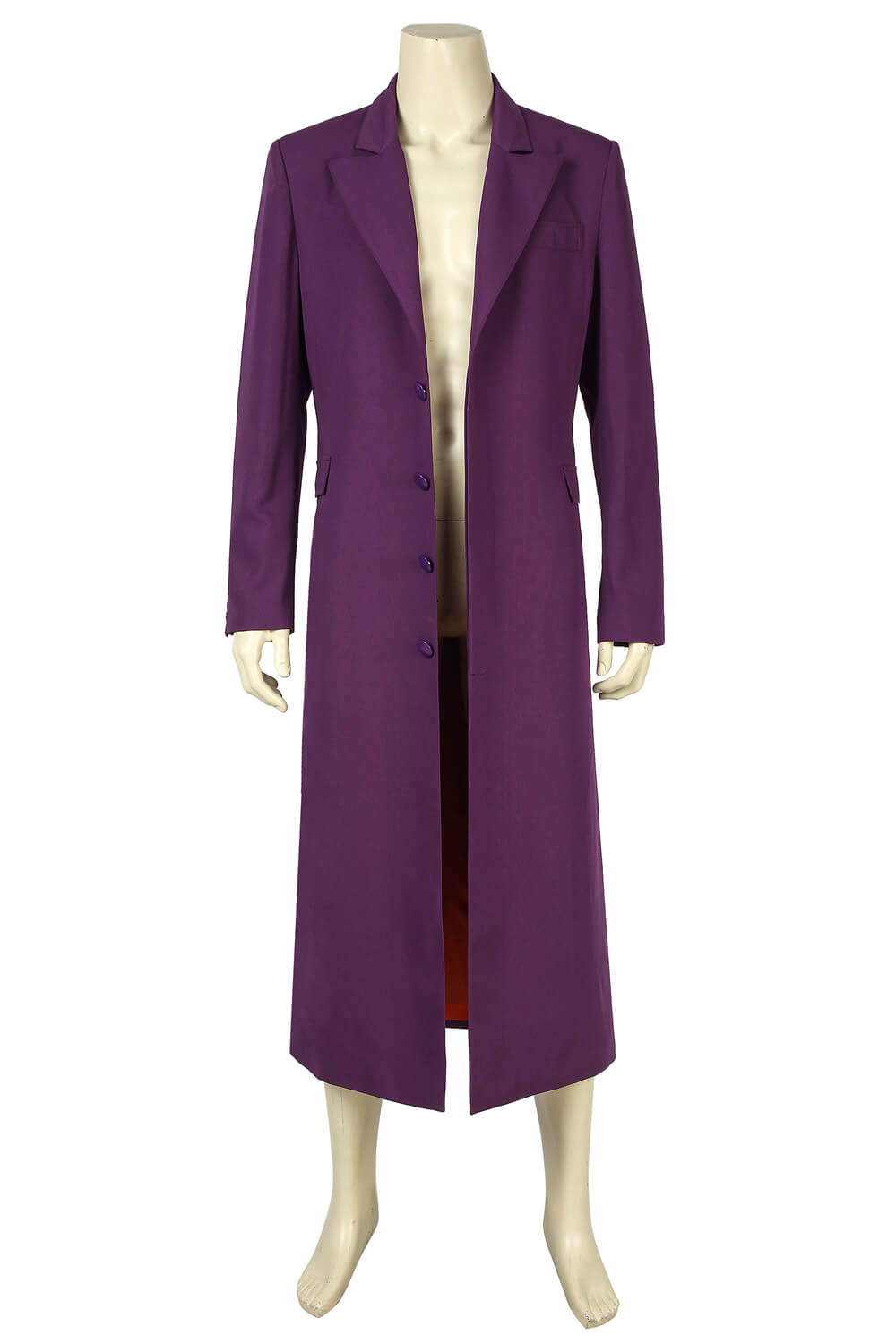 The Dark Knight Batman Joker Clown Purple Coat Cosplay Men Halloween Costume - Image 12