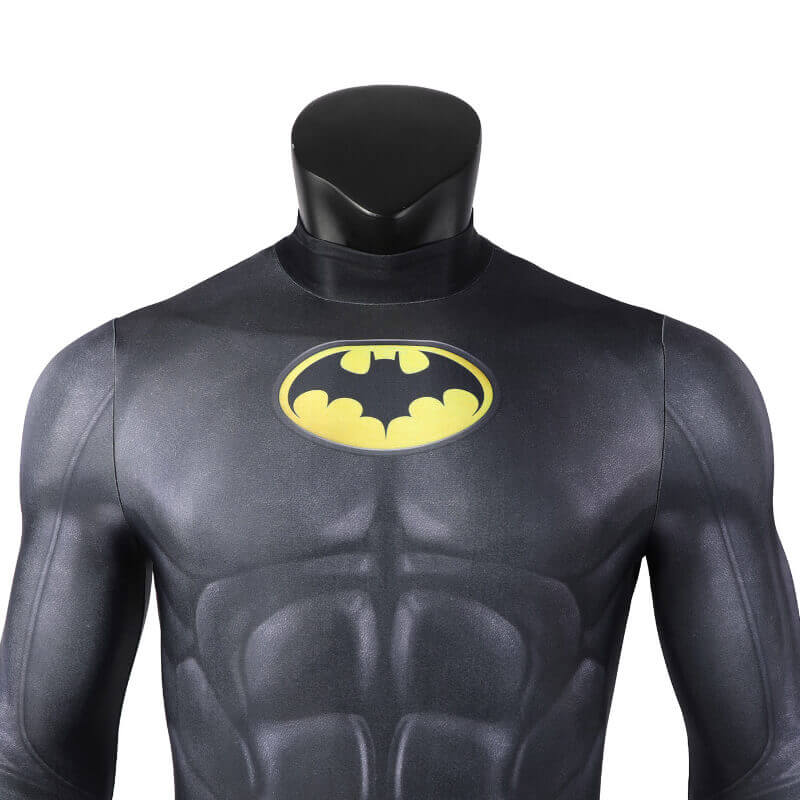 The Flash Batman Bruce Wayne Suit Halloween Cosplay Costume with Cloak - Image 7