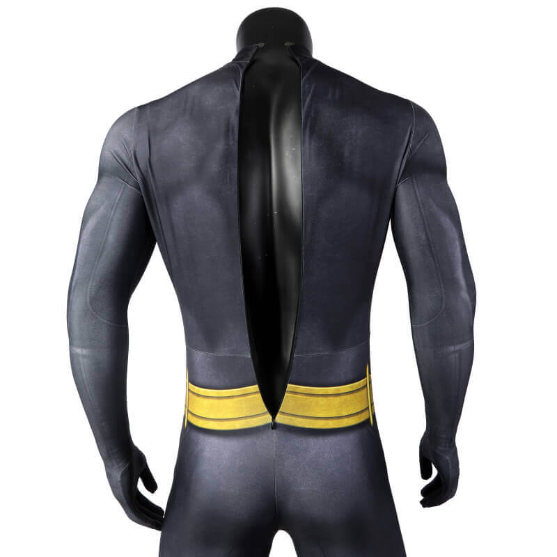 The Flash Batman Bruce Wayne Suit Halloween Cosplay Costume with Cloak - Image 9