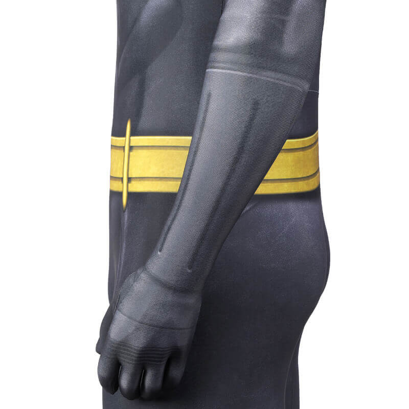 The Flash Batman Bruce Wayne Suit Halloween Cosplay Costume with Cloak - Image 10