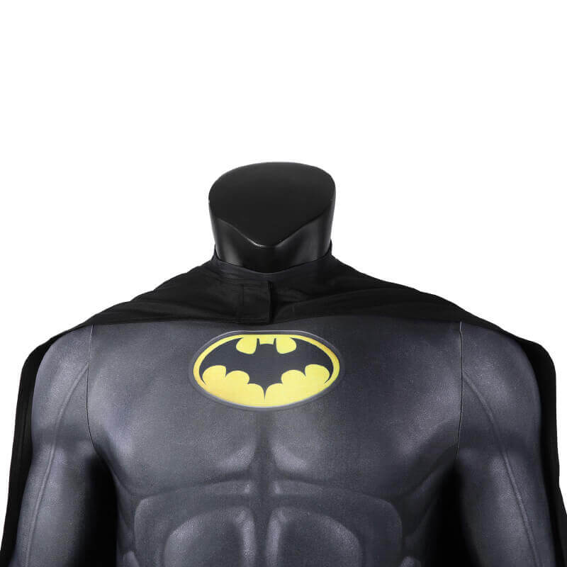 The Flash Batman Bruce Wayne Suit Halloween Cosplay Costume with Cloak - Image 8