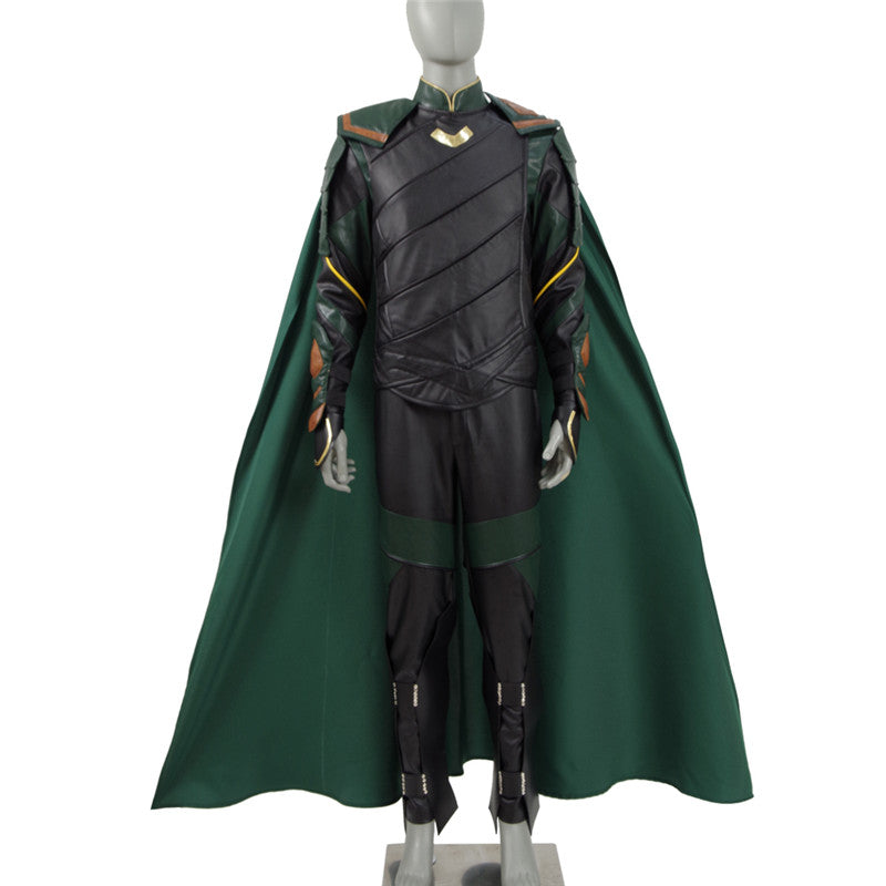 Thor 3 Ragnarok Loki Outfit Halloween Cosplay Costumes Cloak Adults - Image 4