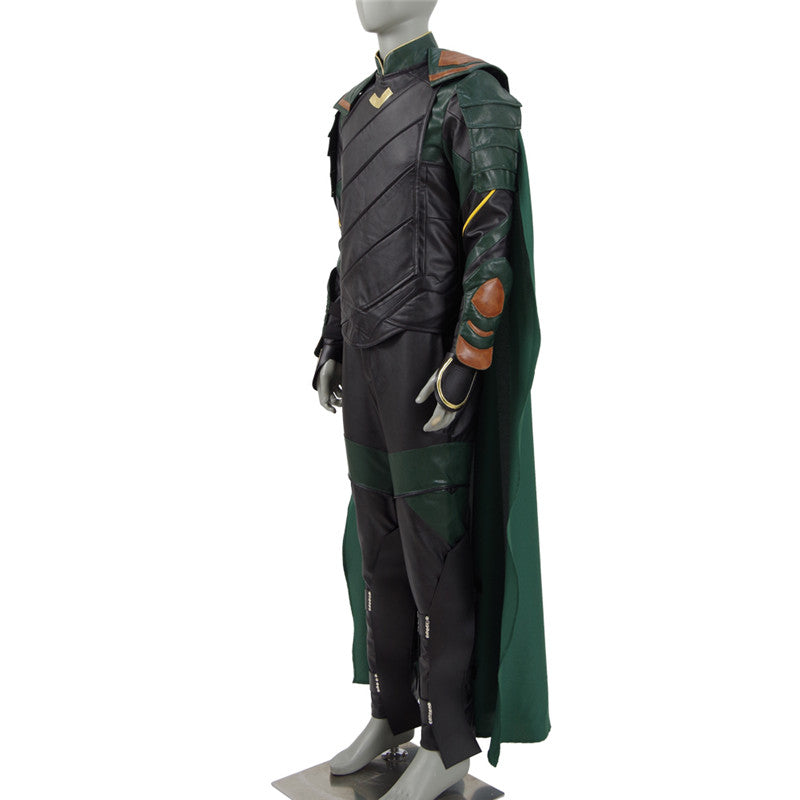 Thor 3 Ragnarok Loki Outfit Halloween Cosplay Costumes Cloak Adults - Image 5