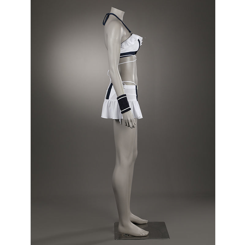 FF7R Tifa Lockhart Swimsuit Final Fantasy VII Rebirth Cosplay Costume White Beach Suit - Image 4