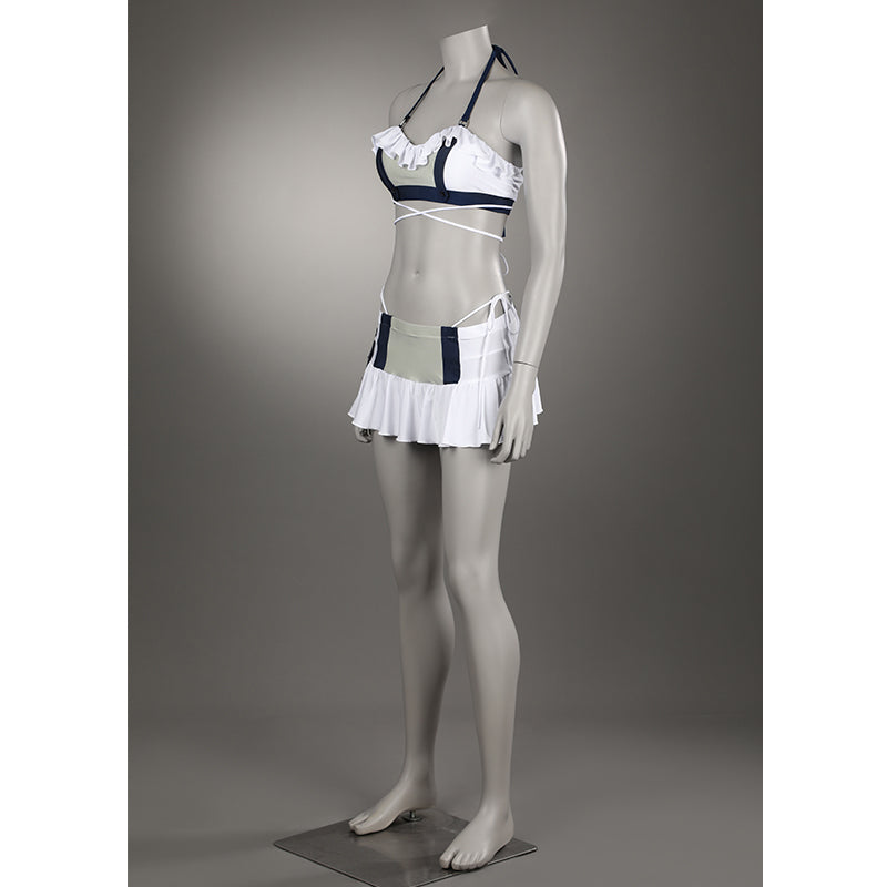 FF7R Tifa Lockhart Swimsuit Final Fantasy VII Rebirth Cosplay Costume White Beach Suit - Image 3
