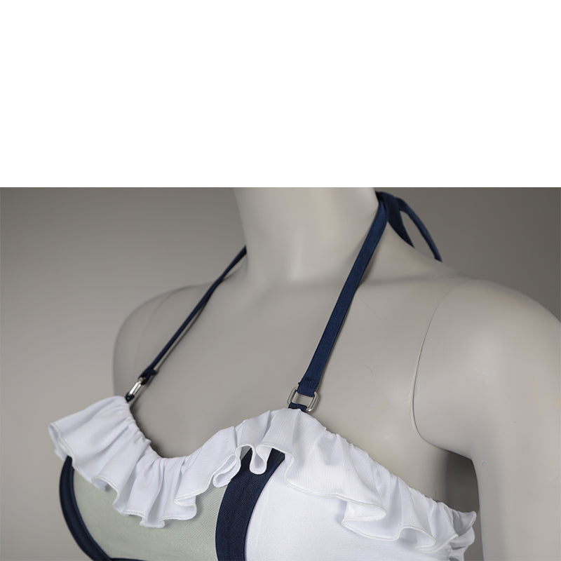 FF7R Tifa Lockhart Swimsuit Final Fantasy VII Rebirth Cosplay Costume White Beach Suit - Image 11