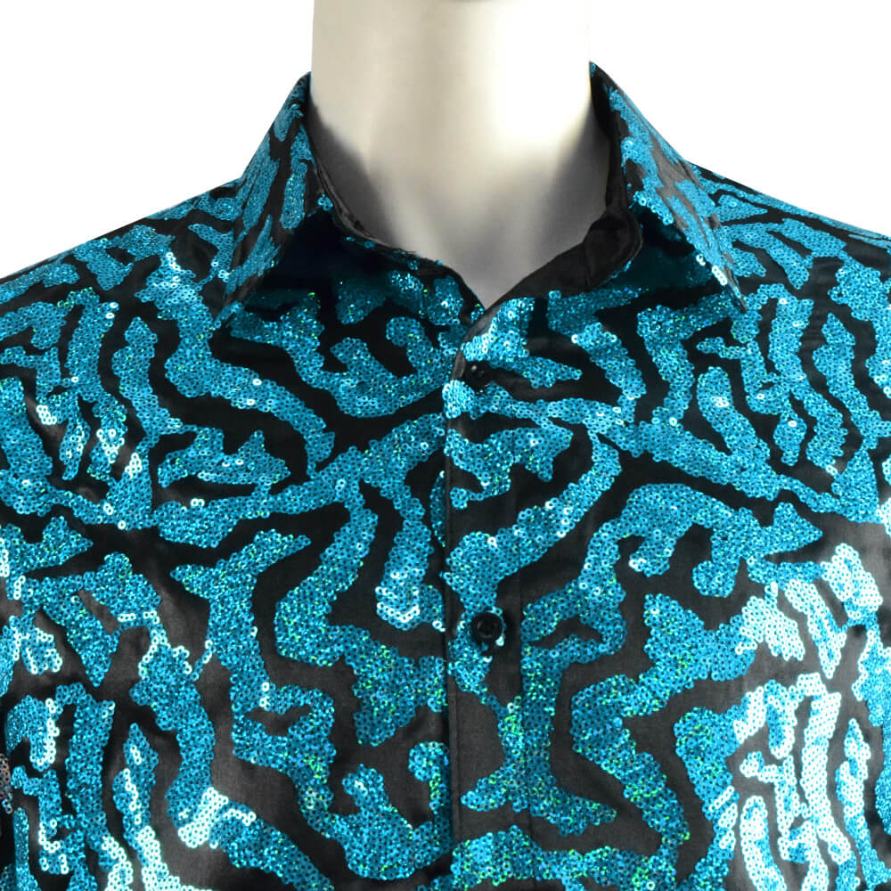 Tiger King Joe Exotic Sequin Shirt Cosplay Halloween Costumes Men - Image 7