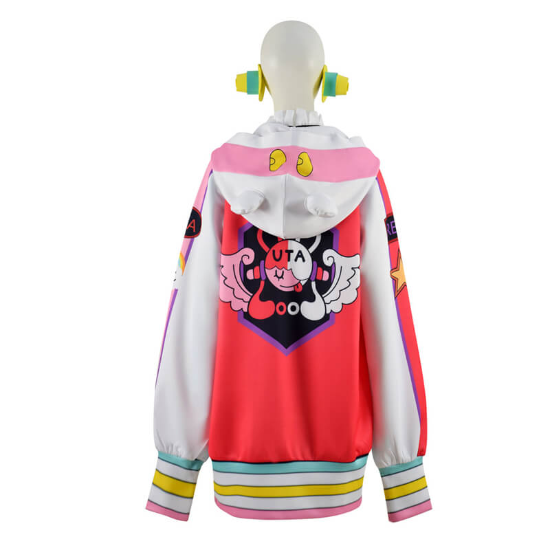 One Piece Red Diva UTA Cosplay Costume 2022 New Anime Outift Halloween Headset Props - Image 3
