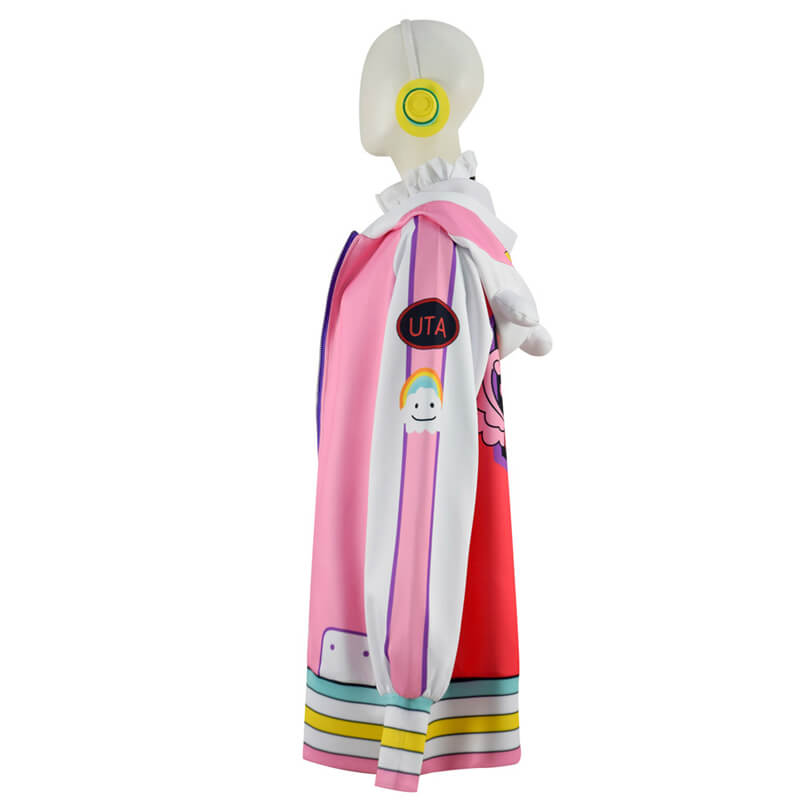 One Piece Red Diva UTA Cosplay Costume 2022 New Anime Outift Halloween Headset Props - Image 5