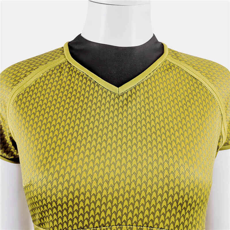 Star Trek Into Darkness Fleet Uhura Yellow Uniform Dress Cosplay Costume - Image 8