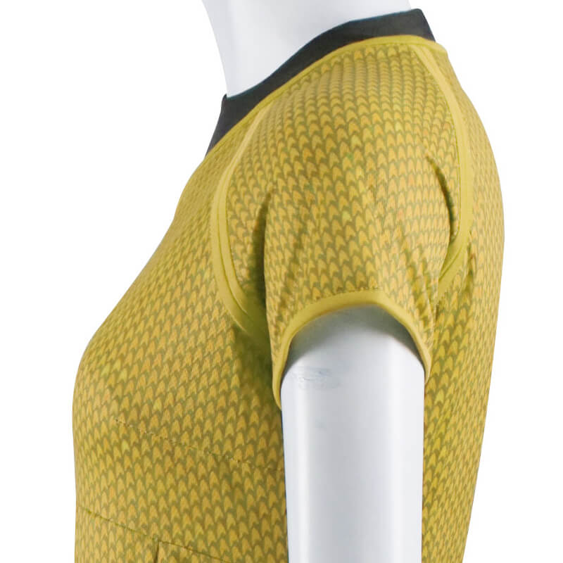Star Trek Into Darkness Fleet Uhura Yellow Uniform Dress Cosplay Costume - Image 7