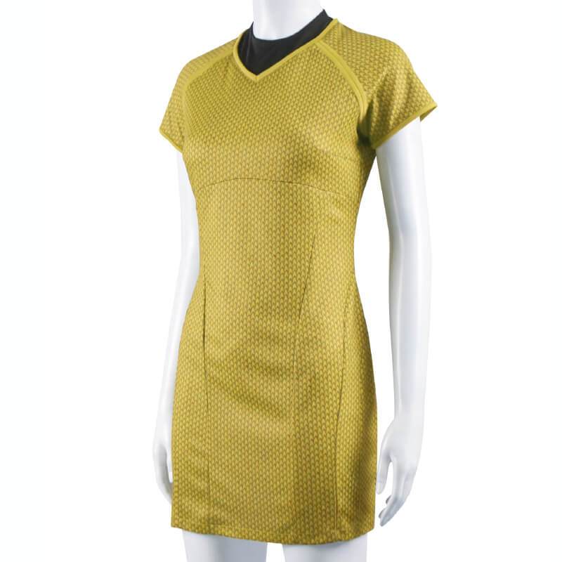 Star Trek Into Darkness Fleet Uhura Yellow Uniform Dress Cosplay Costume - Image 3