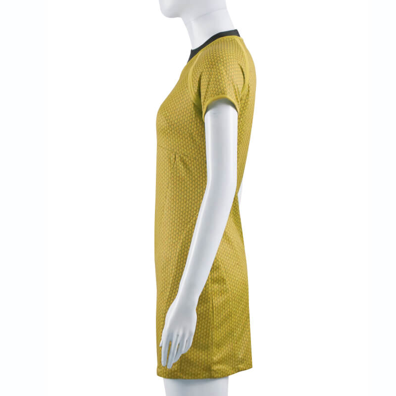 Star Trek Into Darkness Fleet Uhura Yellow Uniform Dress Cosplay Costume - Image 4