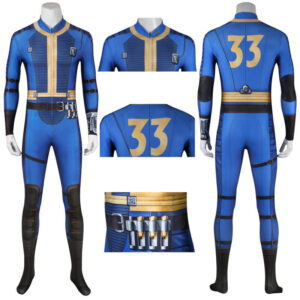 Vault Suit Fallout Cosplay Jumpsuit Fallout Onesie Men Halloween Suit