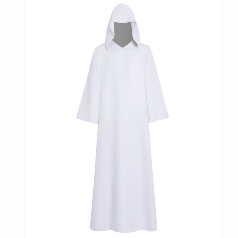 White Wizard Cloak Shadow Wizard Money Gang White Robe Halloween Costume - Image 2