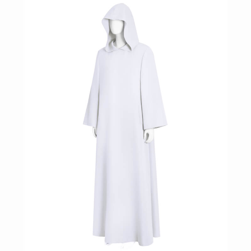 White Wizard Cloak Shadow Wizard Money Gang White Robe Halloween Costume - Image 3