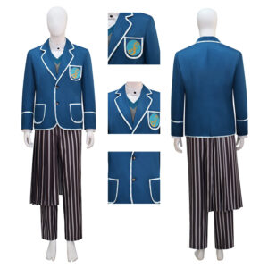 Wicked Wizard Cosplay Men's Blue suit Men's Cosplay Costume Halloween suit