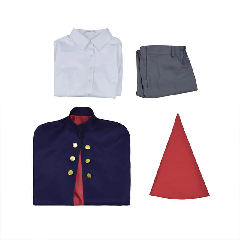 Over the Garden Wall Wirt Mantle Cape Cosplay Costumes With Hat - Image 7