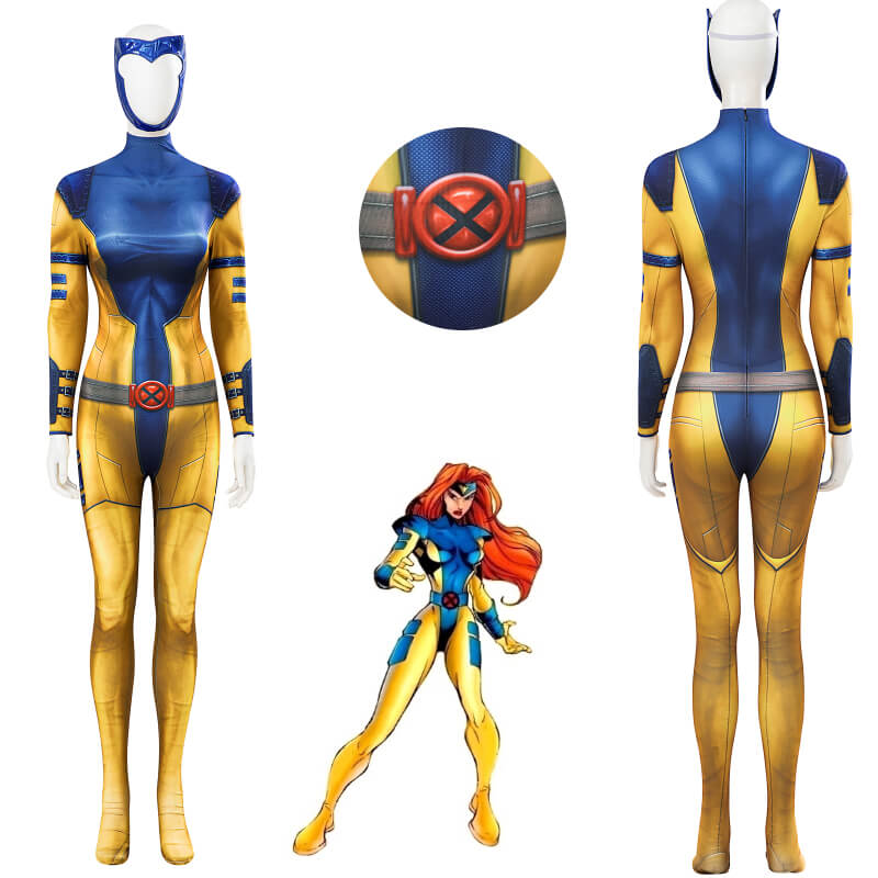 X-Men Jean Grey Costume Phoenix Bodysuit Cosplay Suit