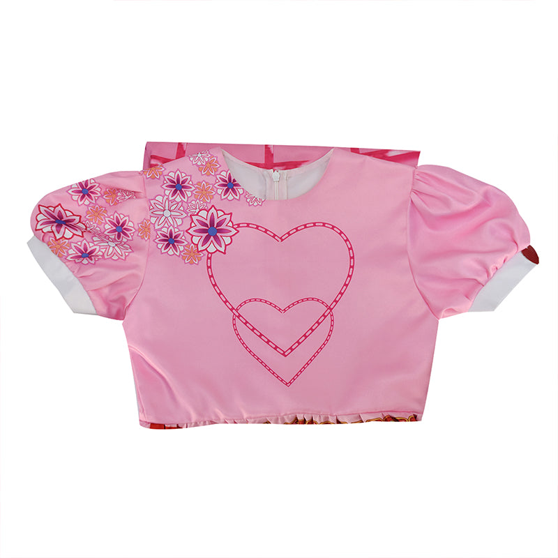Descendants Young Queen of Hearts Kids Pink Dress Halloween Party Cosplay Costume - Image 8