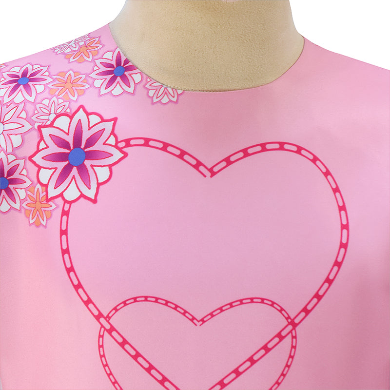 Descendants Young Queen of Hearts Kids Pink Dress Halloween Party Cosplay Costume - Image 9