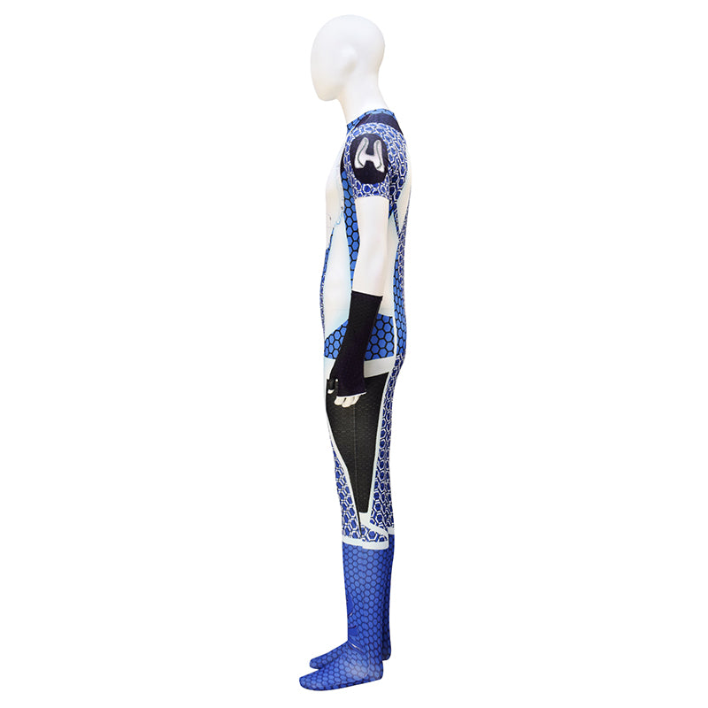 The Boys A-Train Cosplay Costume Adult A-train Blue Jumpsuit Halloween Suit - Image 4