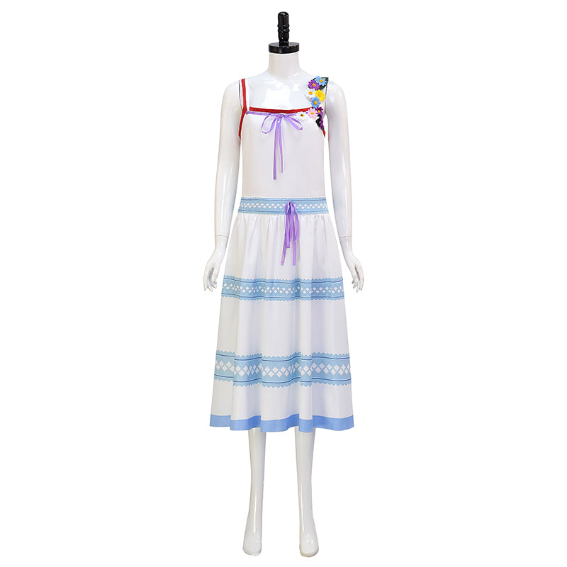 Aerith Gainsborough Blue Dress Crisis Core Final Fantasy VII Renuion Aerith Cosplay Costume - Image 3