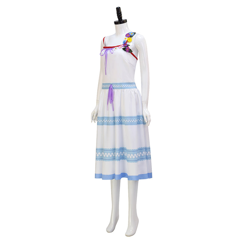 Aerith Gainsborough Blue Dress Crisis Core Final Fantasy VII Renuion Aerith Cosplay Costume - Image 4