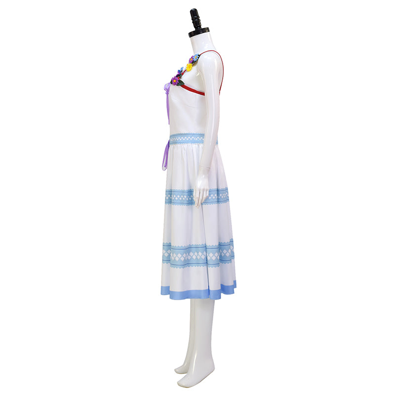 Aerith Gainsborough Blue Dress Crisis Core Final Fantasy VII Renuion Aerith Cosplay Costume - Image 5