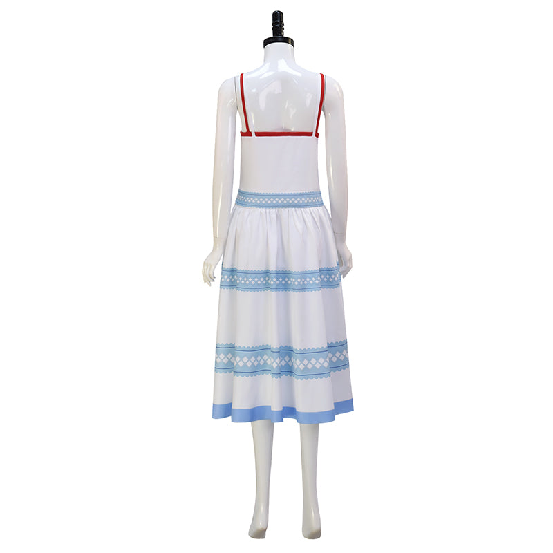 Aerith Gainsborough Blue Dress Crisis Core Final Fantasy VII Renuion Aerith Cosplay Costume - Image 6