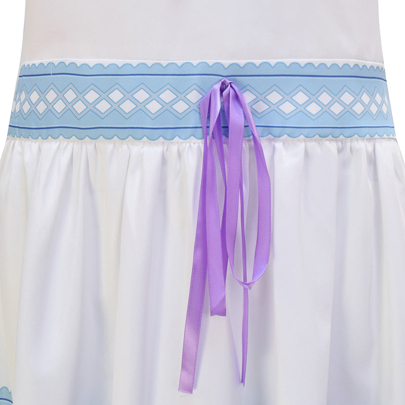 Aerith Gainsborough Blue Dress Crisis Core Final Fantasy VII Renuion Aerith Cosplay Costume - Image 7