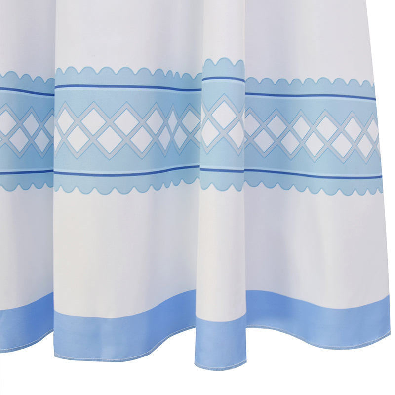 Aerith Gainsborough Blue Dress Crisis Core Final Fantasy VII Renuion Aerith Cosplay Costume - Image 8