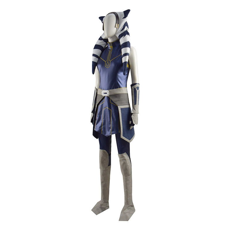 Ahsoka Tano Cosplay Costume Star Wars Clone Wars Season 7 Women Girls Outfit - Image 3