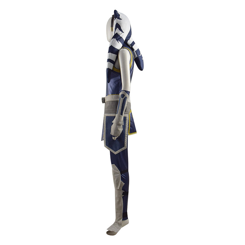 Ahsoka Tano Cosplay Costume Star Wars Clone Wars Season 7 Women Girls Outfit - Image 4