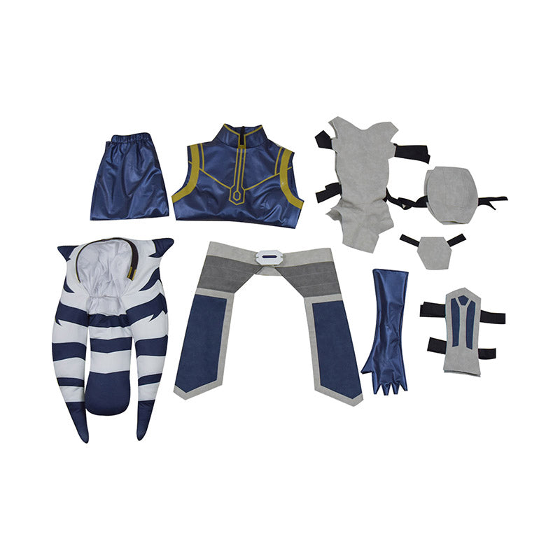 Ahsoka Tano Cosplay Costume Star Wars Clone Wars Season 7 Women Girls Outfit - Image 6