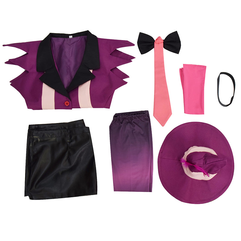 Anger Dust Cosplay Costume Hazbin Hotel Uniform Pendant Hat Halloween Party Suit - Image 8