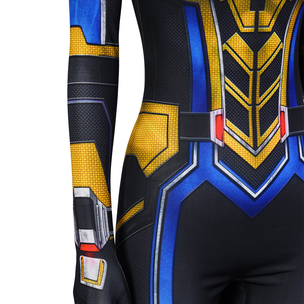 Antman Wasp Hope van Dyne Cosplay Costume Ant-Man 3 Supergirl Yellow Jumpsuit - Image 14