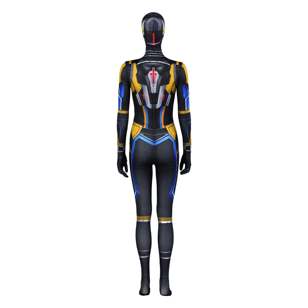 Antman Wasp Hope van Dyne Cosplay Costume Ant-Man 3 Supergirl Yellow Jumpsuit - Image 2