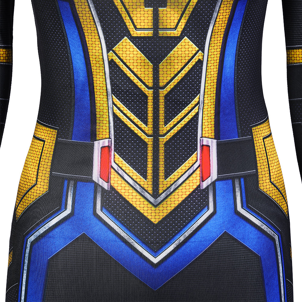 Antman Wasp Hope van Dyne Cosplay Costume Ant-Man 3 Supergirl Yellow Jumpsuit - Image 17
