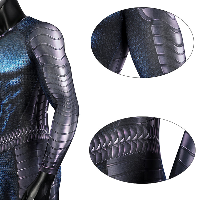 Aquaman 2 Costume Arthur Curry Cosplay Superhero Jumpsuit Halloween Suit - Image 9