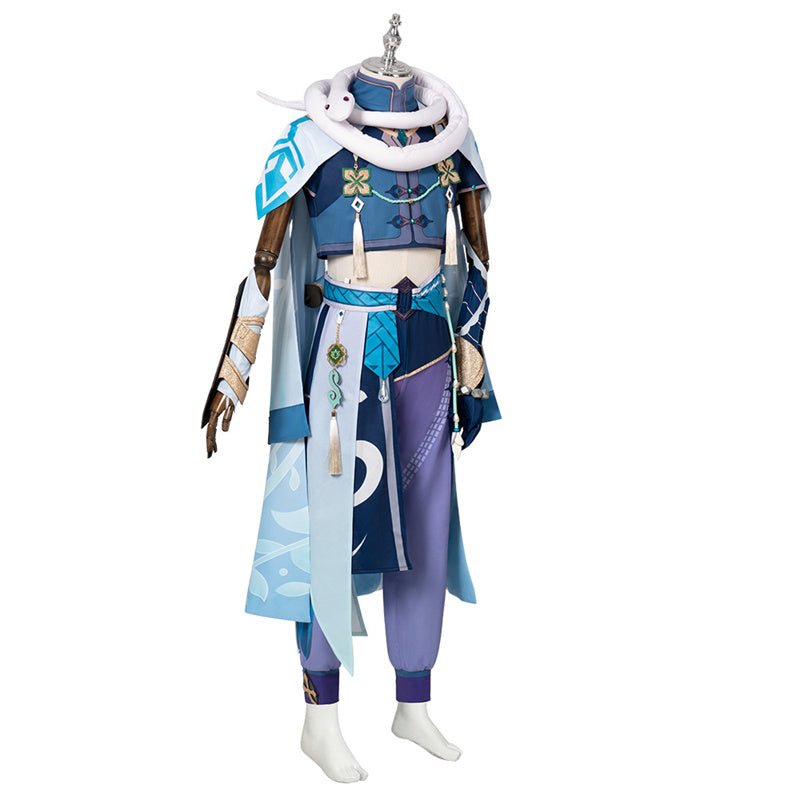 Genshin Impact Baizhu Cosplay Costume Game Genshin Man Uniform Halloween Party Suit - Image 4