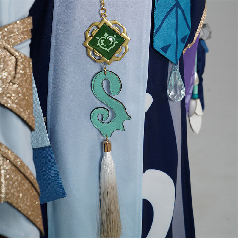 Genshin Impact Baizhu Cosplay Costume Game Genshin Man Uniform Halloween Party Suit - Image 18