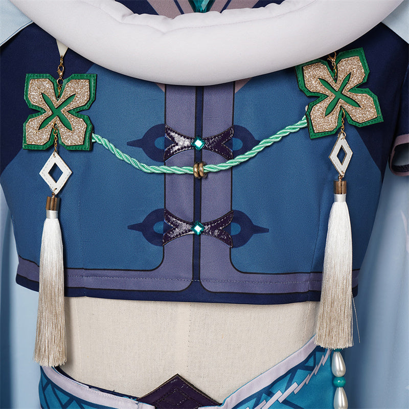 Genshin Impact Baizhu Cosplay Costume Game Genshin Man Uniform Halloween Party Suit - Image 10