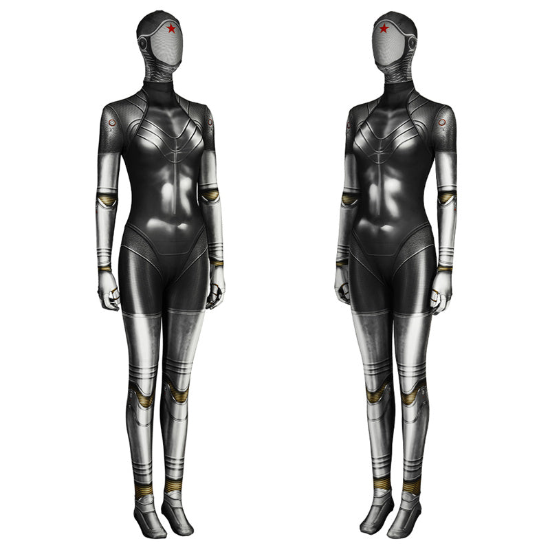 Atomic Heart Ballerina Twins Cosplay Costume Robot Twins Left Right Female Jumpsuit Mask - Image 3