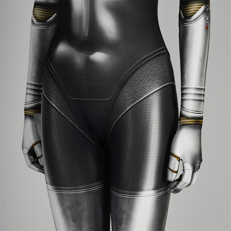 Atomic Heart Ballerina Twins Cosplay Costume Robot Twins Left Right Female Jumpsuit Mask - Image 16