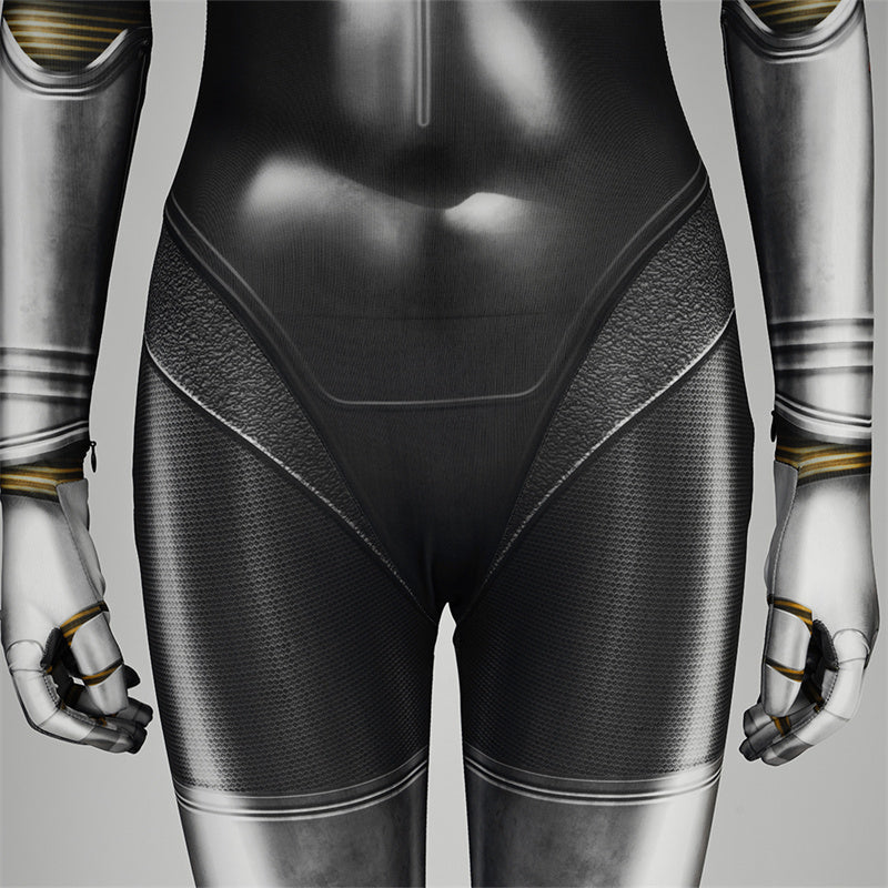 Atomic Heart Ballerina Twins Cosplay Costume Robot Twins Left Right Female Jumpsuit Mask - Image 14