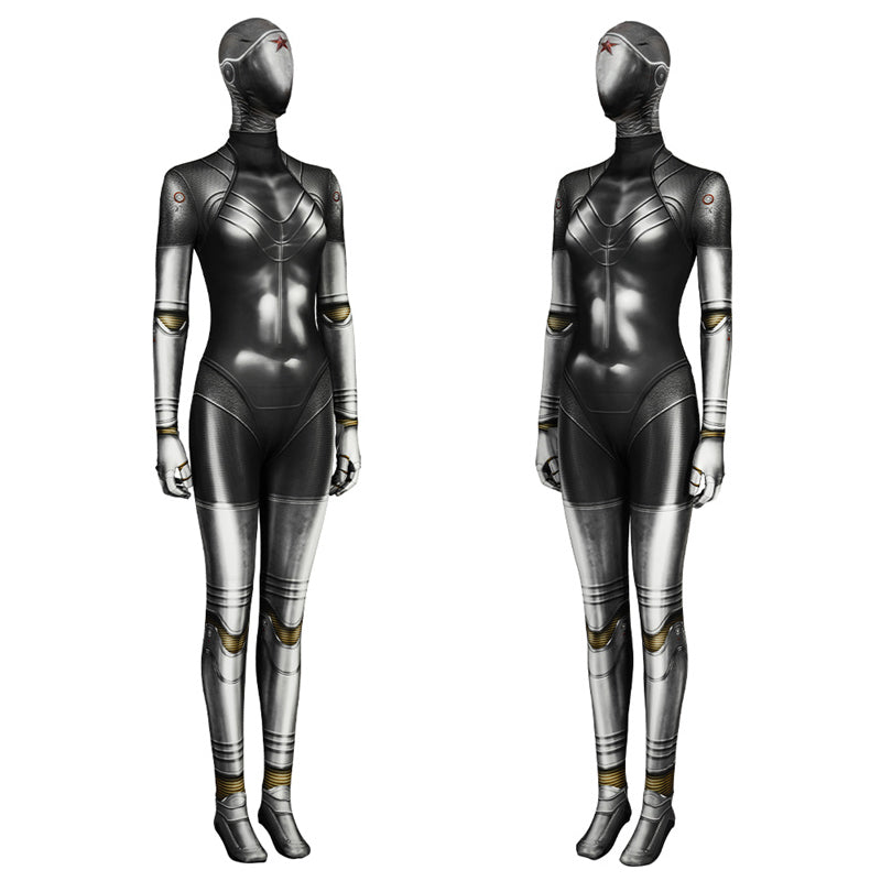 Atomic Heart Ballerina Twins Cosplay Costume Robot Twins Left Right Female Jumpsuit Mask - Image 5