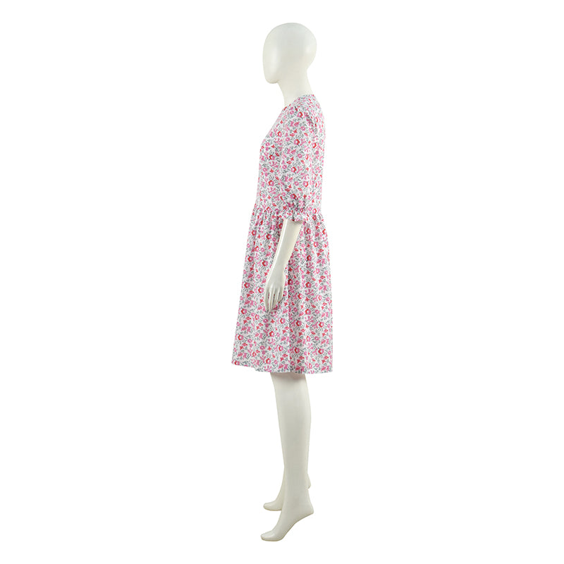 Beetlejuice Barbara Cosplay Costume Barbara Maitland Floral Dress - Image 4
