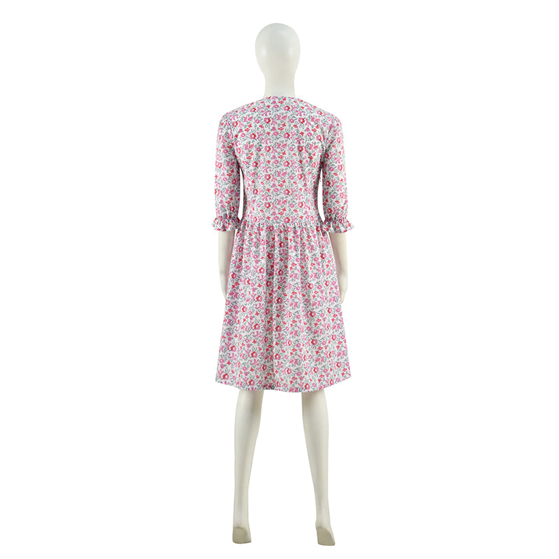Beetlejuice Barbara Cosplay Costume Barbara Maitland Floral Dress - Image 5