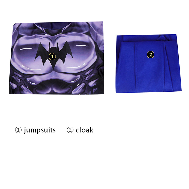 The New Batman Adventures Season 1 Cosplay Costume Superhero Batman Jumpsuit Cape - Image 7